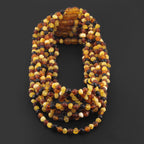 BALTIC AMBER JUNIOR NECKLACES LOT OF 10pcs - BAROQUE. XB54MM