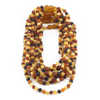 BALTIC AMBER JUNIOR NECKLACES LOT OF 10pcs - BAROQUE. XB54MM