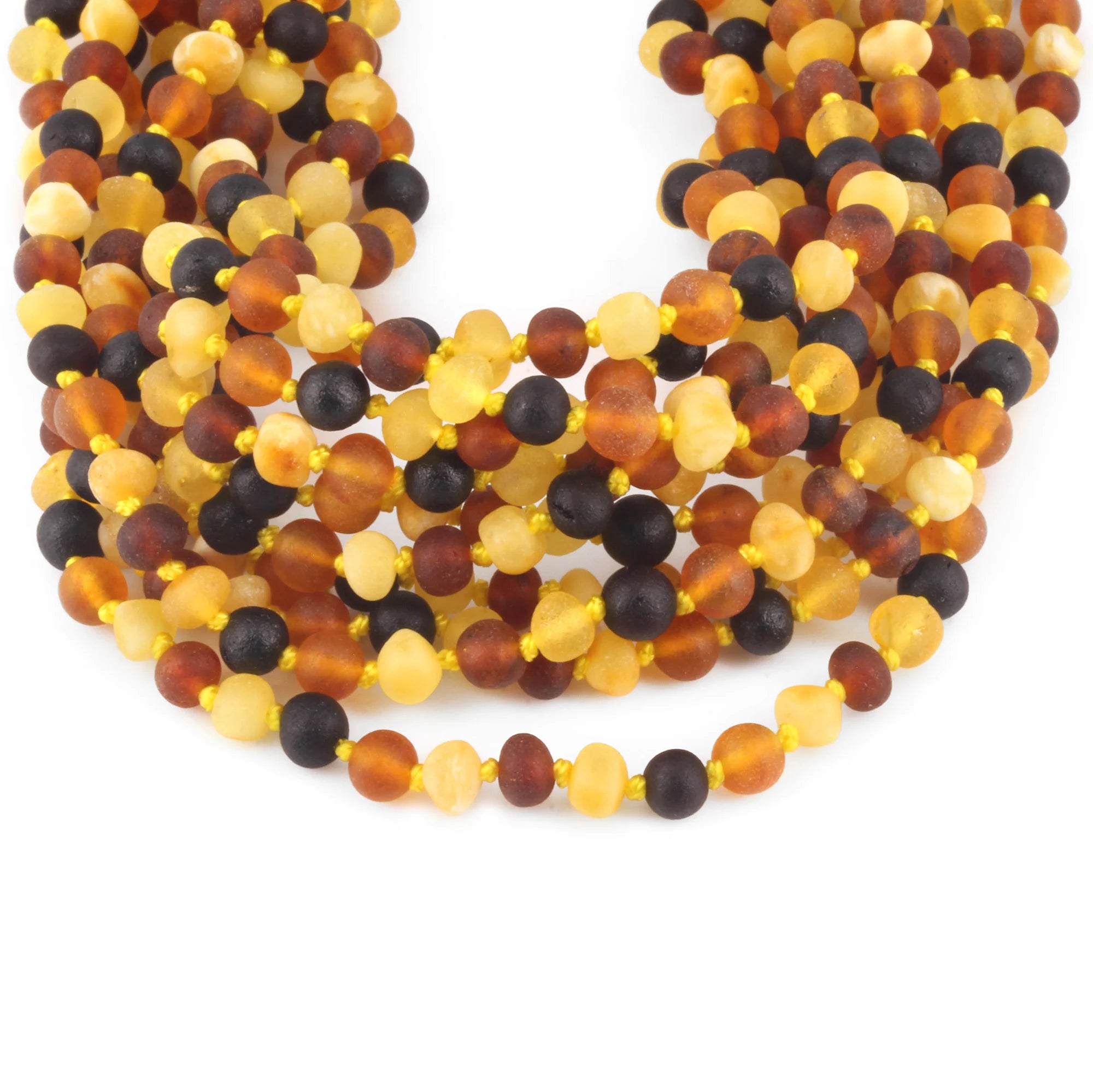 BALTIC AMBER JUNIOR NECKLACES LOT OF 10pcs - BAROQUE. XB54M1M