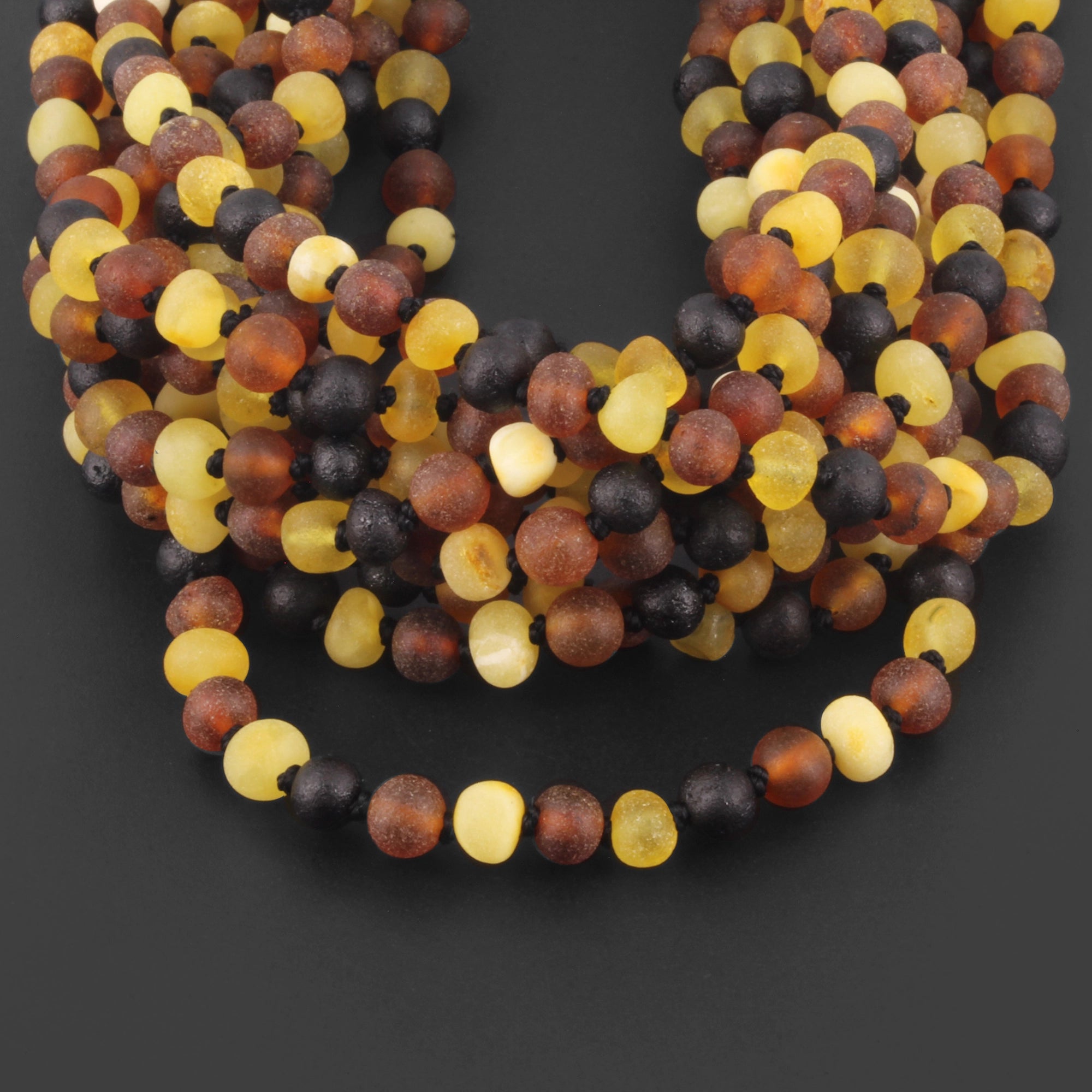 BALTIC AMBER JUNIOR NECKLACES LOT OF 10pcs - BAROQUE. XB54M2M