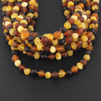 BALTIC AMBER JUNIOR NECKLACES LOT OF 10pcs - BAROQUE. XB54MM