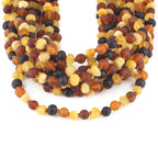 BALTIC AMBER JUNIOR NECKLACES LOT OF 10pcs - BAROQUE. XB54MM