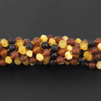 BALTIC AMBER JUNIOR NECKLACES LOT OF 10pcs - BAROQUE. XB54MM