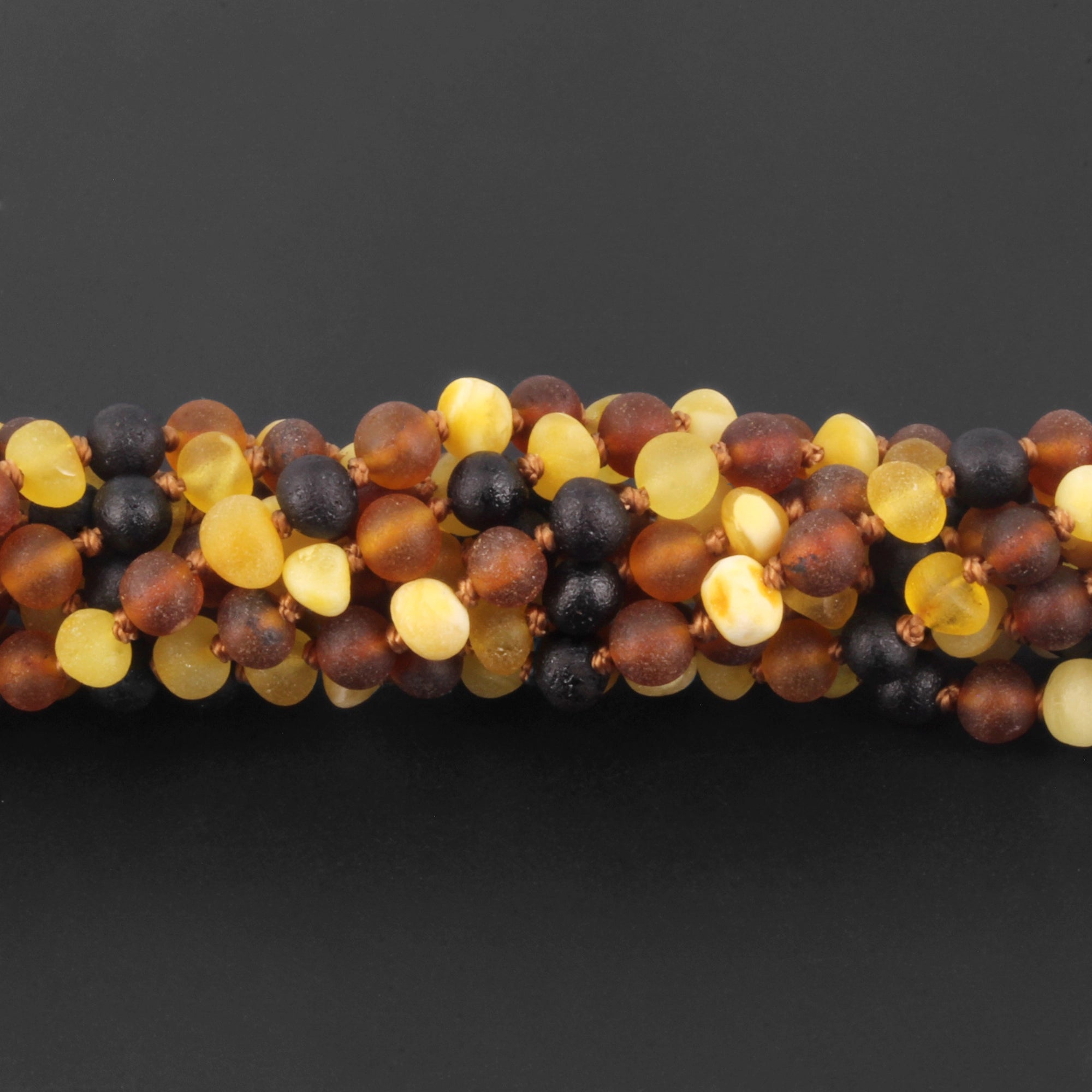 BALTIC AMBER JUNIOR NECKLACES LOT OF 10pcs - BAROQUE. XB54MM