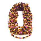 BALTIC AMBER JUNIOR NECKLACES WITH PINK LACE AGATE LOT OF 10pcs. JN97