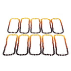 Baltic Amber Junior Necklace Baroque Rainbow Matte Finish - Wholesale Lot of 10pcs - 38cm / 15in - XB54R1M