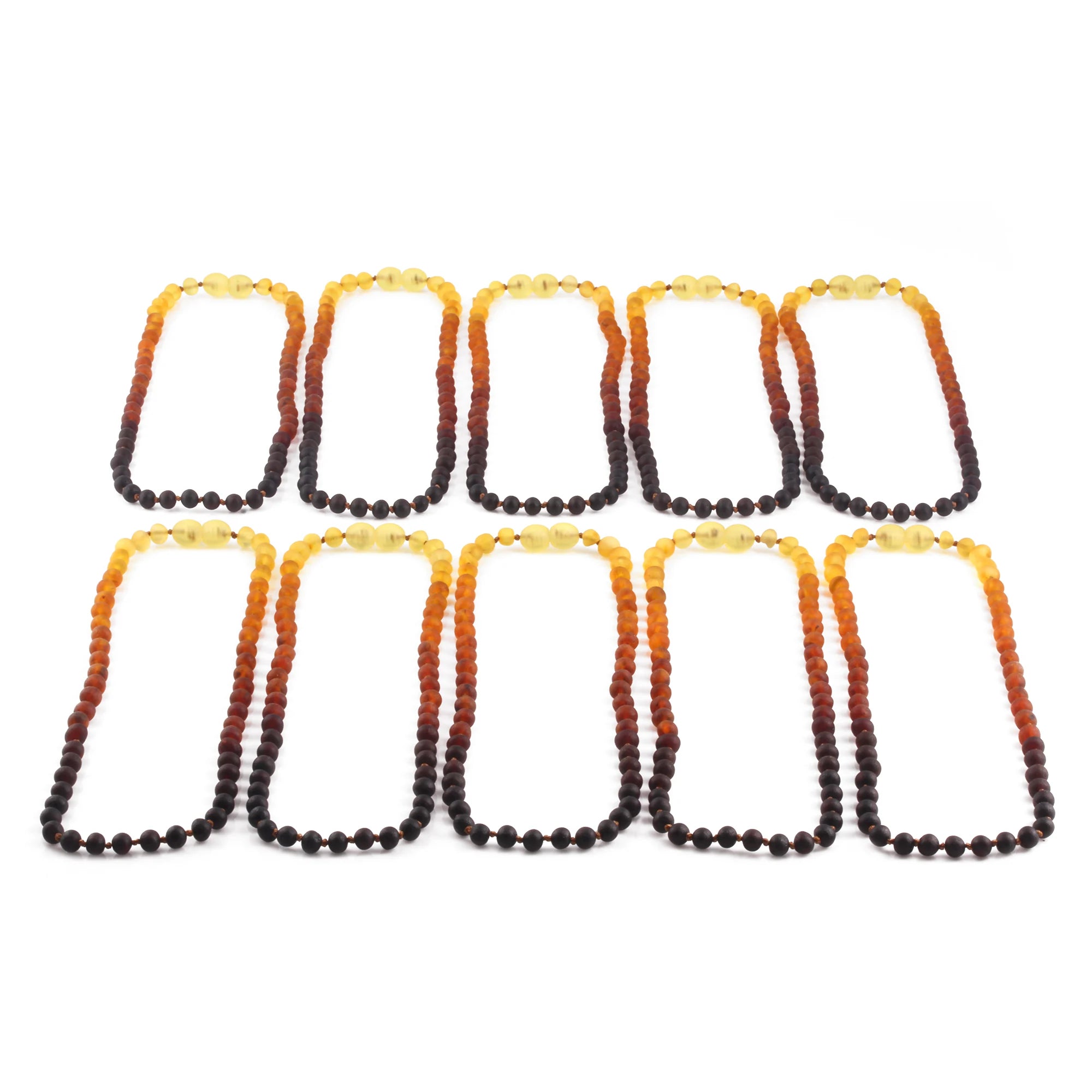 BALTIC AMBER JUNIOR NECKLACES LOT OF 10pcs - BAROQUE. XB54R1M