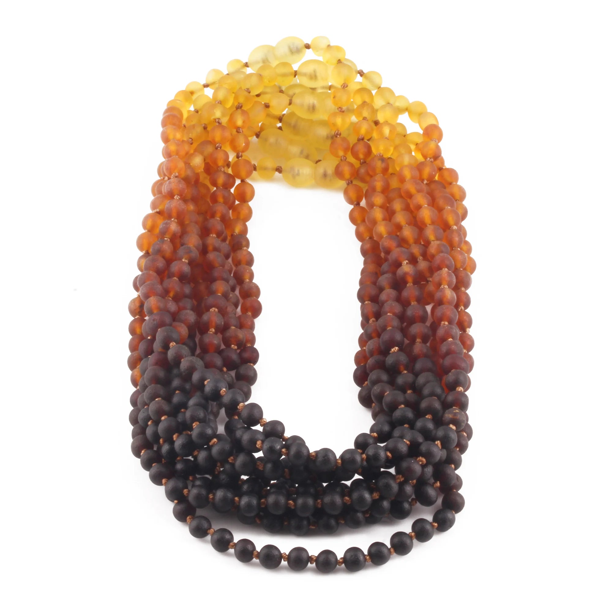 BALTIC AMBER JUNIOR NECKLACES LOT OF 10pcs - BAROQUE. XB54R1M