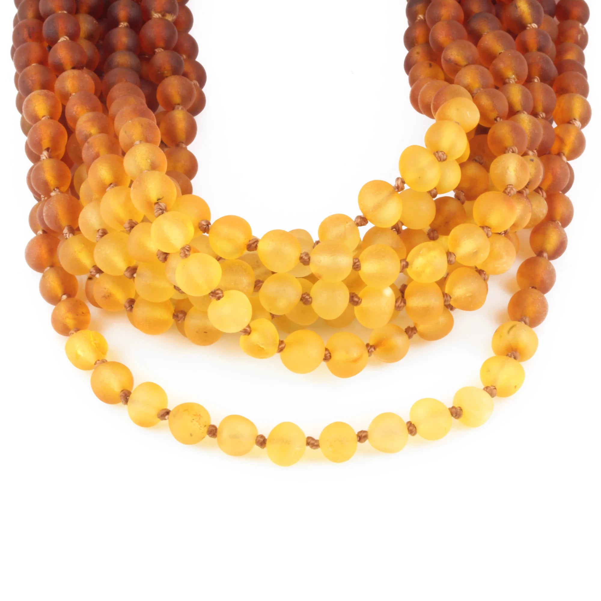 BALTIC AMBER JUNIOR NECKLACES LOT OF 10pcs - BAROQUE. XB54R2M