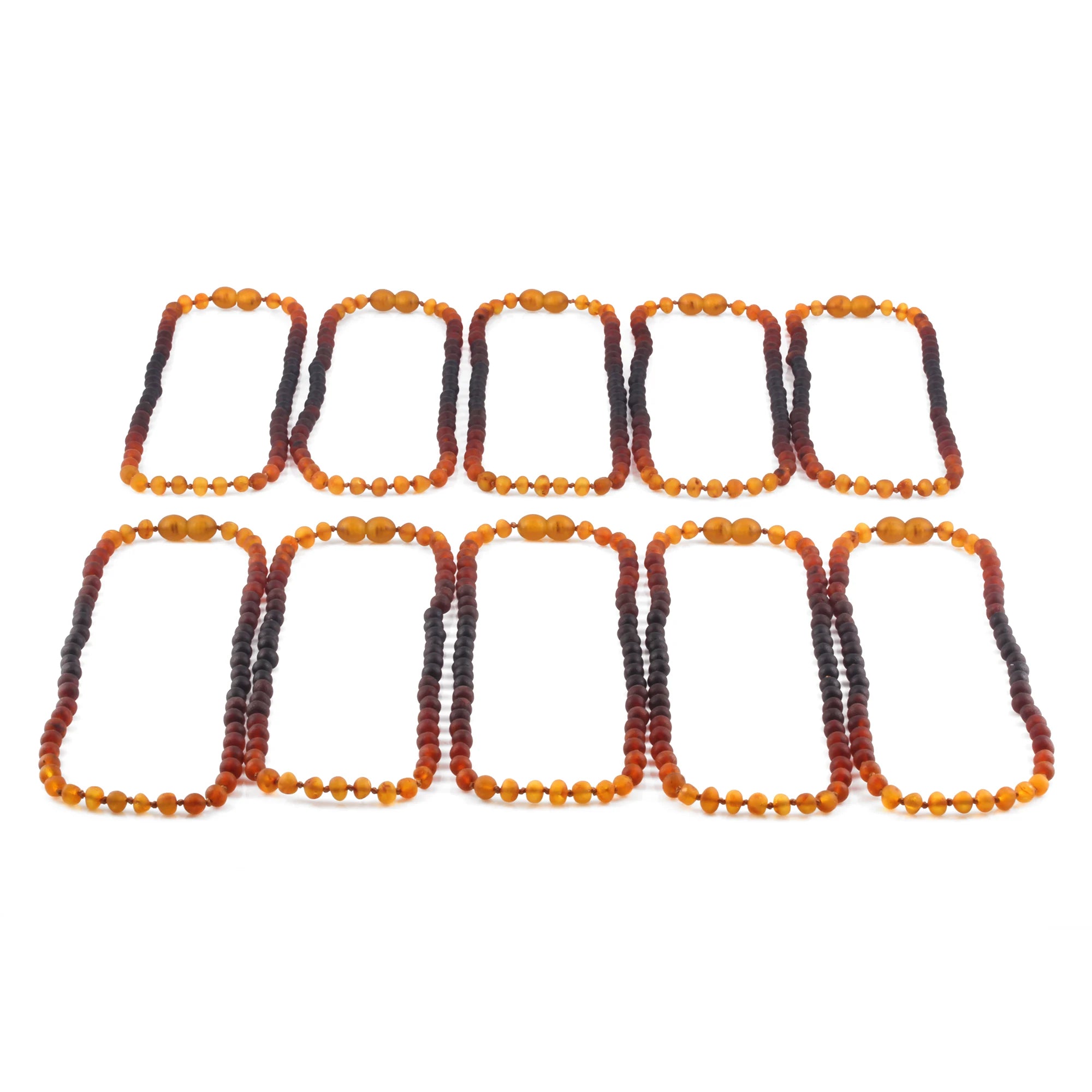 BALTIC AMBER JUNIOR NECKLACES LOT OF 10pcs - BAROQUE. XB55RB1M