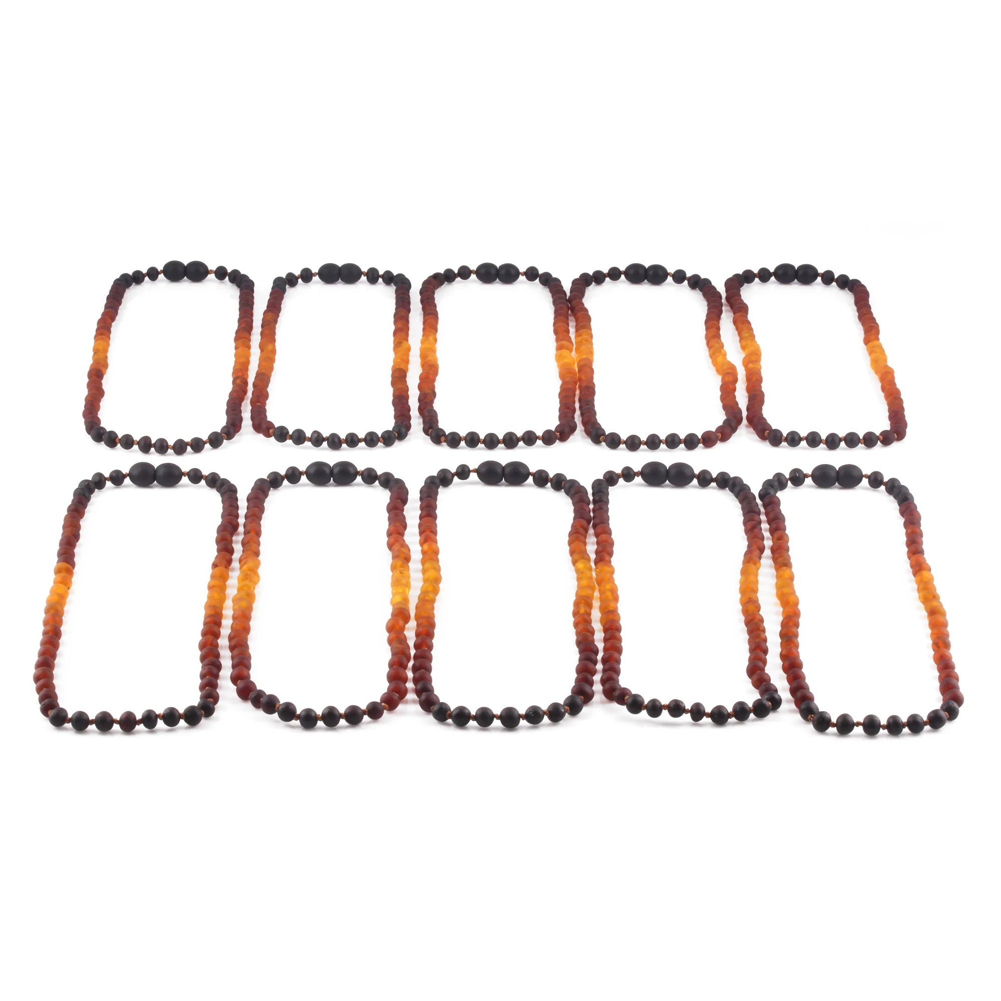 BALTIC AMBER JUNIOR NECKLACES LOT OF 10pcs - BAROQUE. XB55RB2M