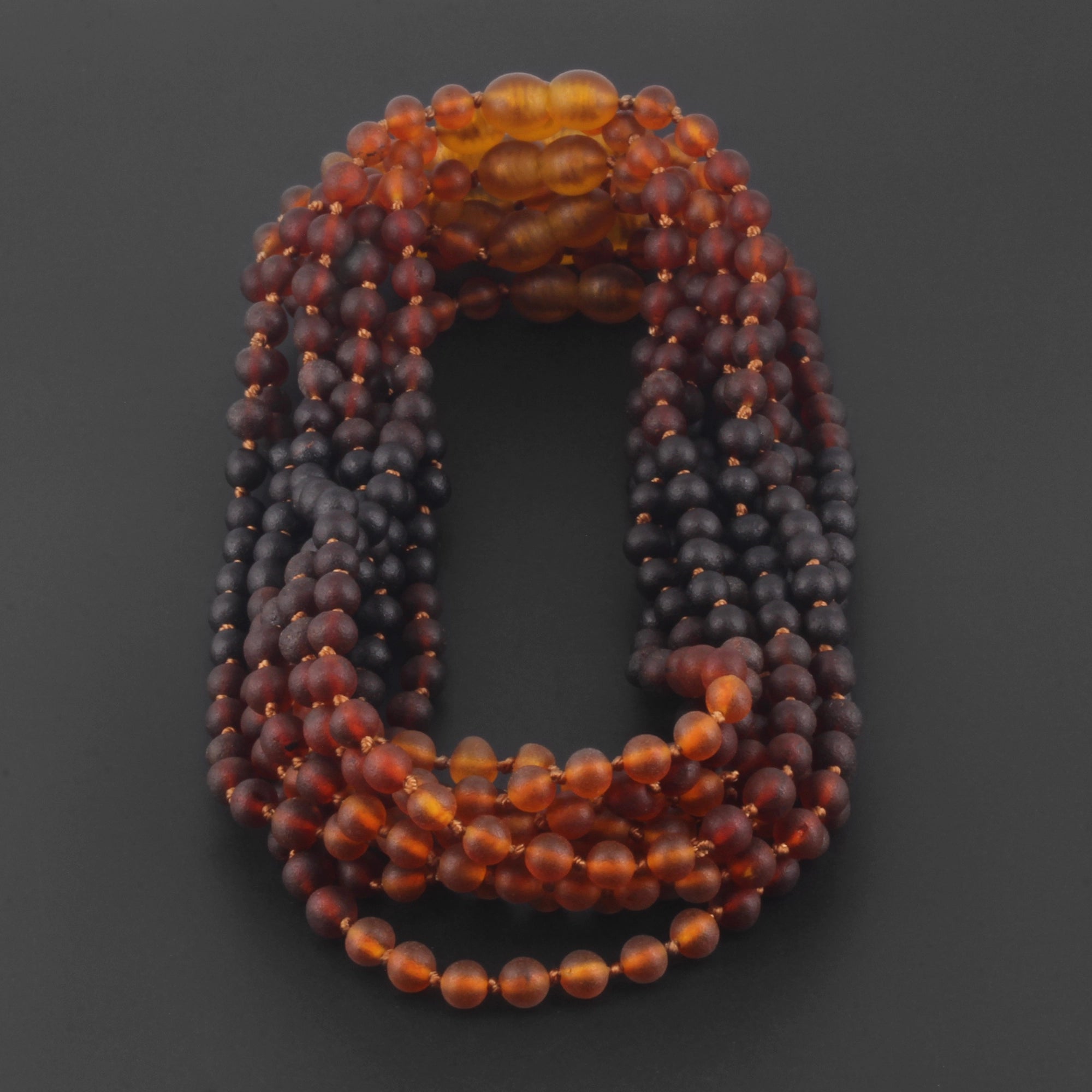 BALTIC AMBER BABY TEETHING NECKLACES LOT OF 10pcs - BAROQUE. XB55RB1M