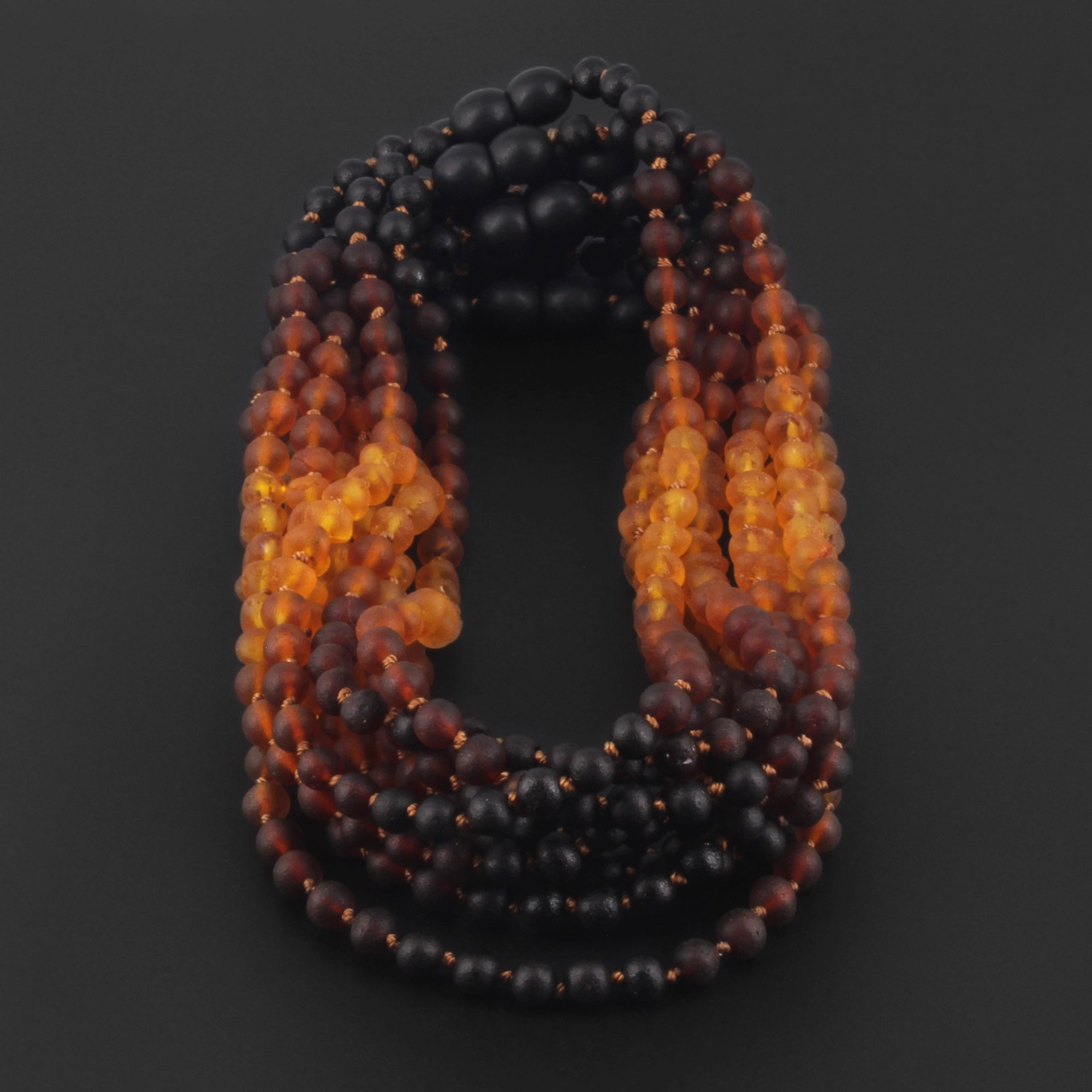 BALTIC AMBER BABY TEETHING NECKLACES LOT OF 10pcs - OLIVE. XB55RB2M