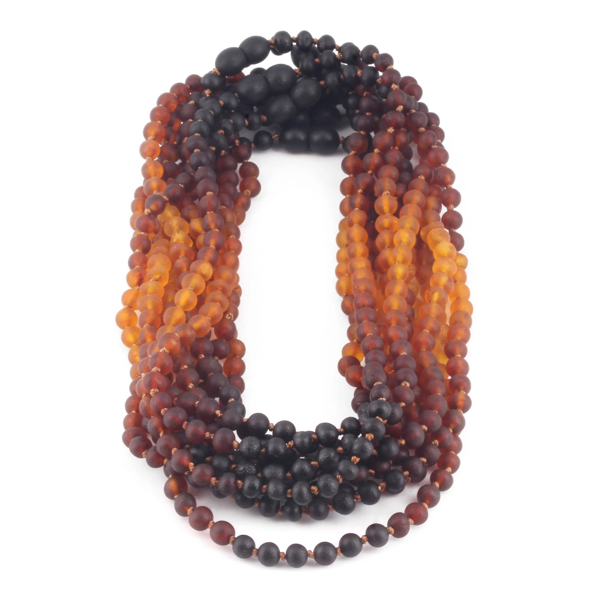 BALTIC AMBER JUNIOR NECKLACES LOT OF 10pcs - BAROQUE. XB55RB2M