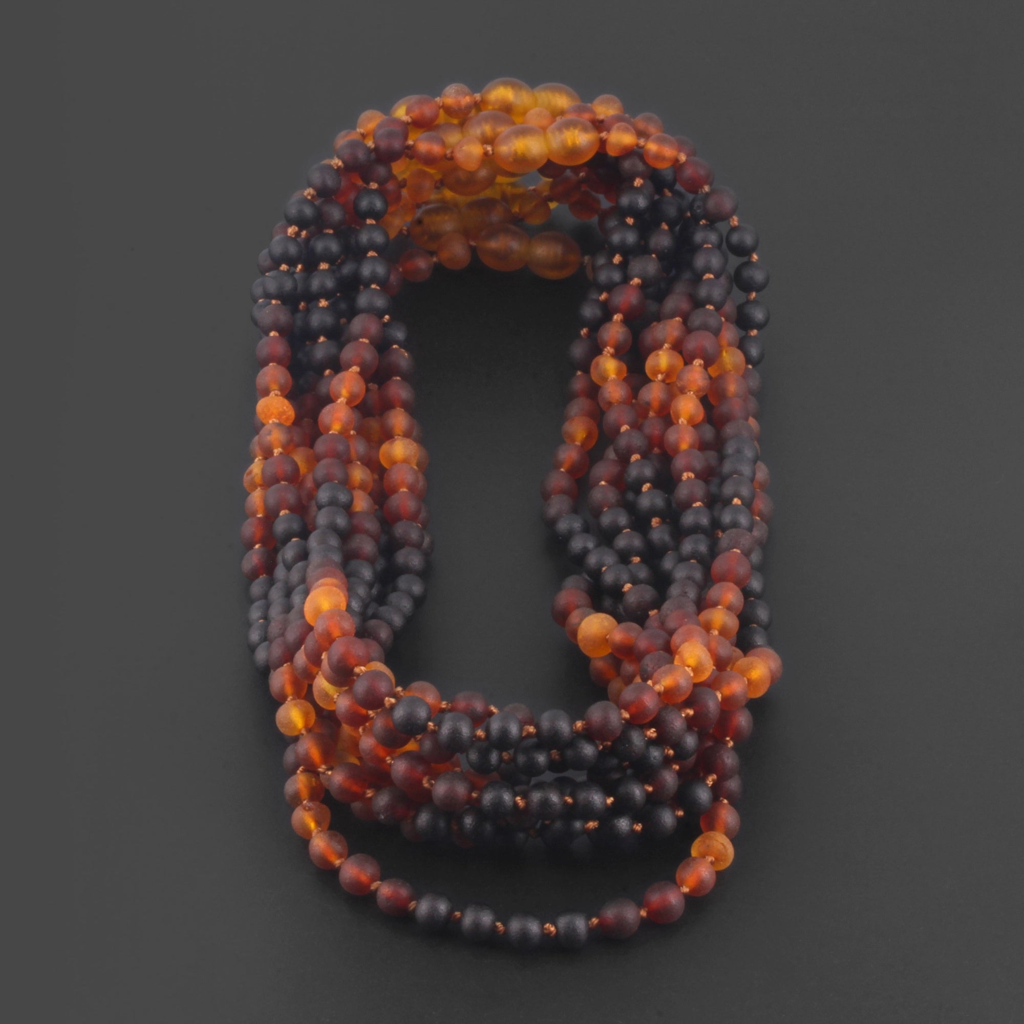 BALTIC AMBER JUNIOR NECKLACES LOT OF 10pcs - BAROQUE. XB55RB3M