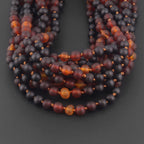 Baltic Amber Baby Teething Necklace Baroque Rainbow Matte Finish - Wholesale Lot of 10pcs - 32cm / 12.6in - XB55RB3M