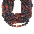 Baltic Amber Baby Teething Necklace Baroque Rainbow Matte Finish - Wholesale Lot of 10pcs - 32cm / 12.6in - XB55RB3M