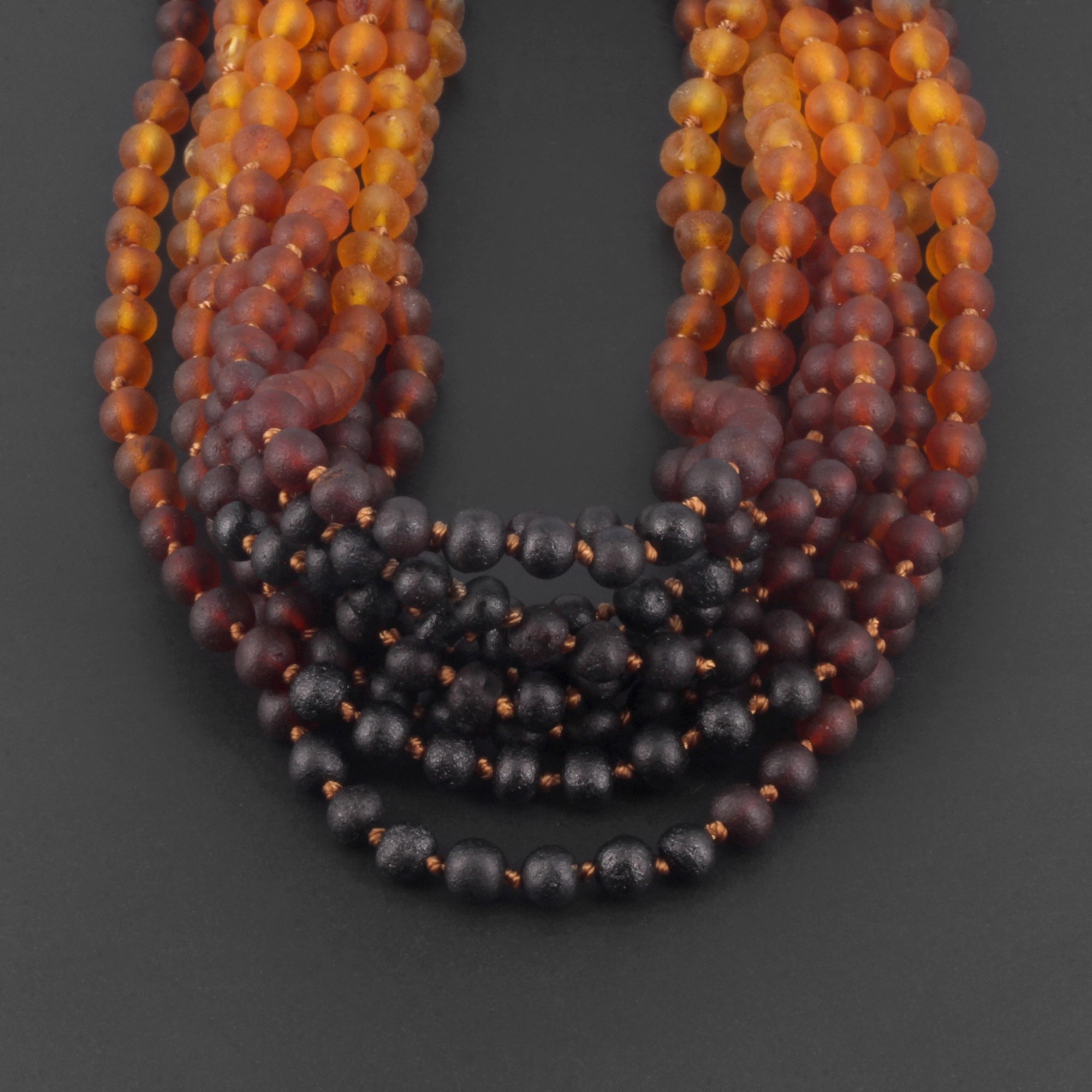 BALTIC AMBER JUNIOR NECKLACES LOT OF 10pcs - BAROQUE. XB55RB2M