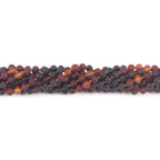 Baltic Amber Baby Teething Necklace Baroque Rainbow Matte Finish - Wholesale Lot of 10pcs - 32cm / 12.6in - XB55RB3M