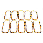 BALTIC AMBER JUNIOR NECKLACES LOT OF 10pcs - OLIVE. XO54M1