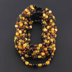 BALTIC AMBER BABY TEETHING NECKLACES LOT OF 10pcs - OLIVE. XO54M2