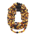 BALTIC AMBER BABY TEETHING NECKLACES LOT OF 10pcs - OLIVE. XO54M2