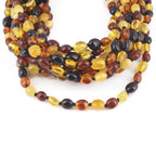 BALTIC AMBER BABY TEETHING NECKLACES LOT OF 10pcs - OLIVE. XO54M2