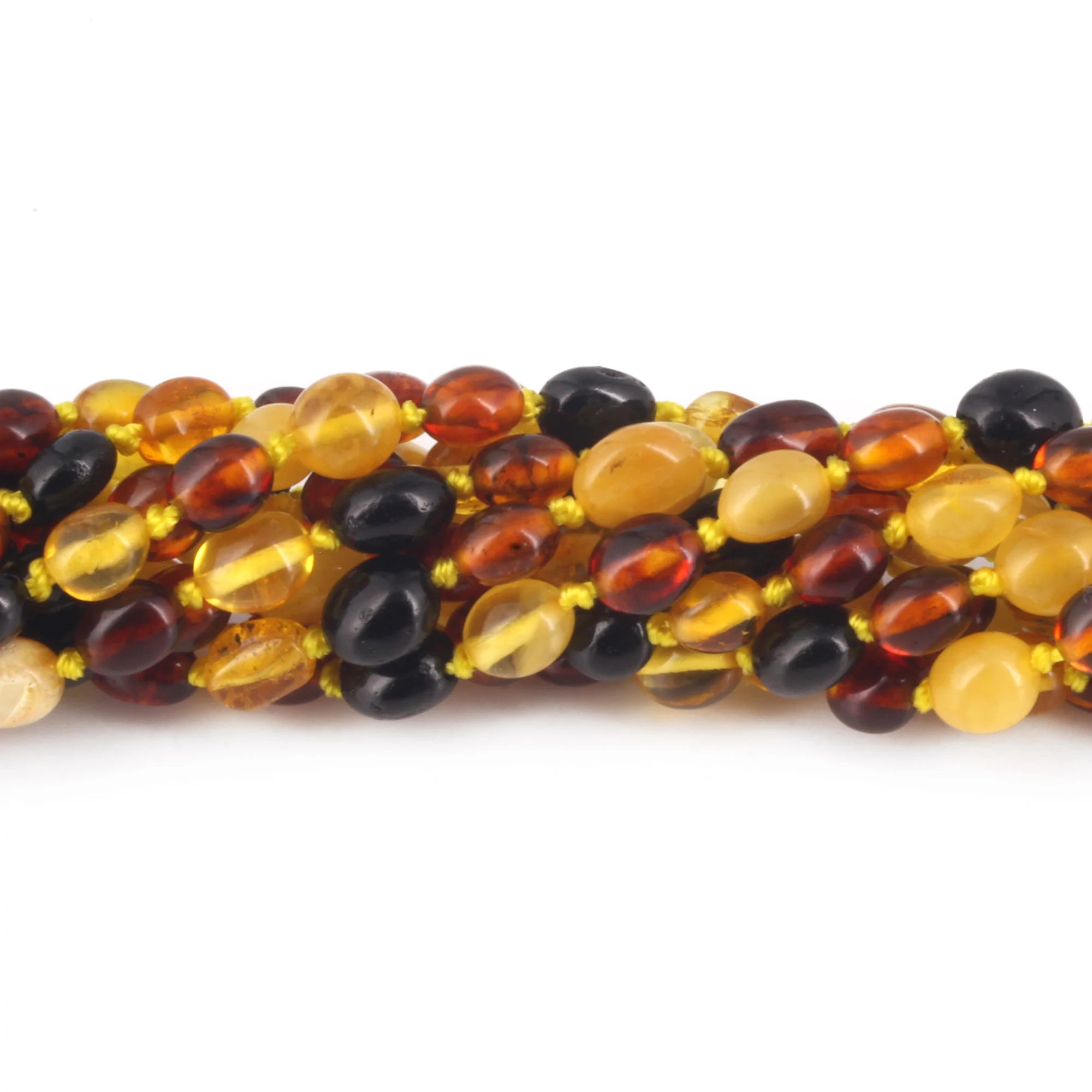 BALTIC AMBER JUNIOR NECKLACES LOT OF 10pcs - OLIVE. XO54M1