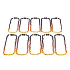 BALTIC AMBER JUNIOR NECKLACES LOT OF 10pcs - OLIVE. XO54R2