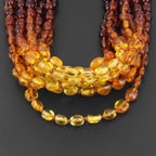 BALTIC AMBER JUNIOR NECKLACES LOT OF 10pcs - OLIVE. XO54R2