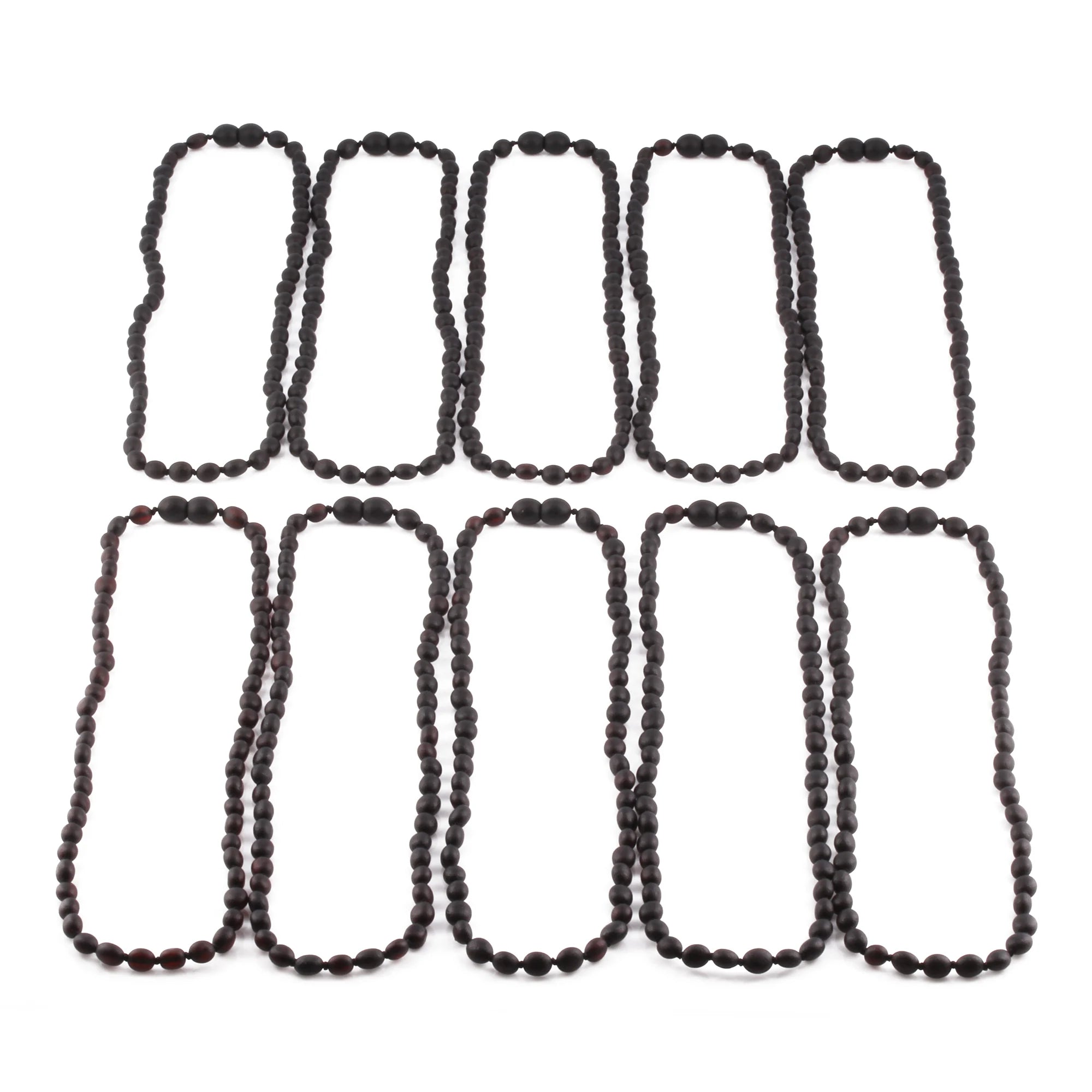BALTIC AMBER ADULT NECKLACES LOT OF 10pcs - OLIVE. XO54BM