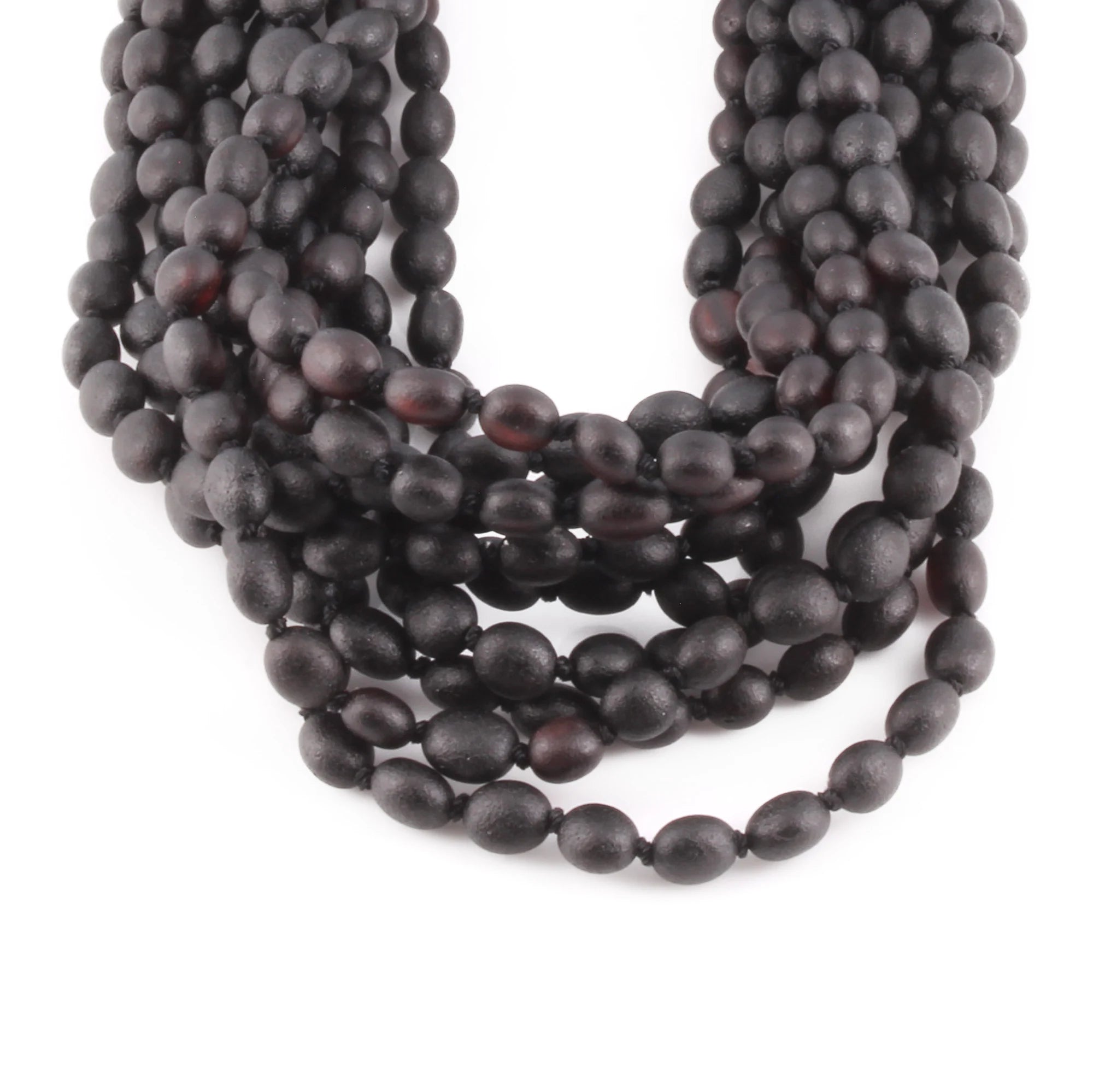 BALTIC AMBER ADULT NECKLACES LOT OF 10pcs - OLIVE. XO54BM