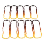 BALTIC AMBER ADULT NECKLACES LOT OF 10pcs - OLIVE. XO54R2M