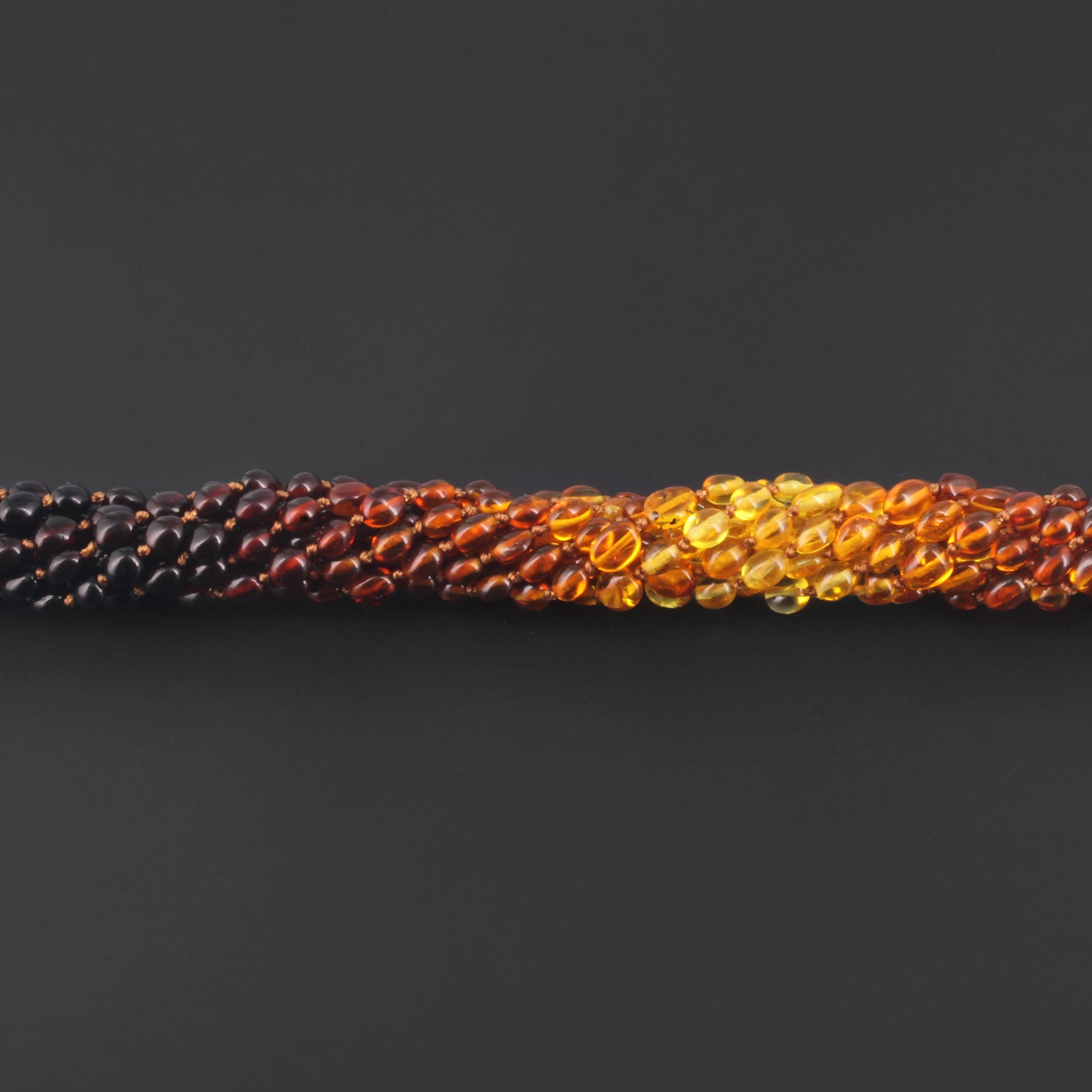 BALTIC AMBER JUNIOR NECKLACES LOT OF 10pcs - OLIVE. XO54R2