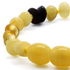BALTIC AMBER BABY TEETHING BRACELETS LOT OF 10pcs - BAROQUE. CE131
