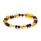 BALTIC AMBER BABY TEETHING BRACELETS LOT OF 10pcs - ROUNDEL. LE358