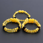 BALTIC AMBER BABY TEETHING BRACELETS LOT OF 10pcs - BAROQUE. CE131