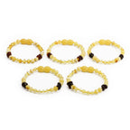 BALTIC AMBER BABY TEETHING BRACELETS LOT OF 10pcs - BAROQUE. CE131