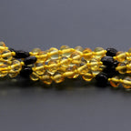 Baltic Amber Baby Teething Bracelet Baroque Yellow Glossy Finish - Wholesale Lot of 10pcs - 14cm / 5.5in - BE172