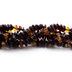 Baltic Amber Baby Teething Necklace Roundel Black Glossy Finish - Wholesale Lot of 10pcs - 32cm / 12.6in - BE173