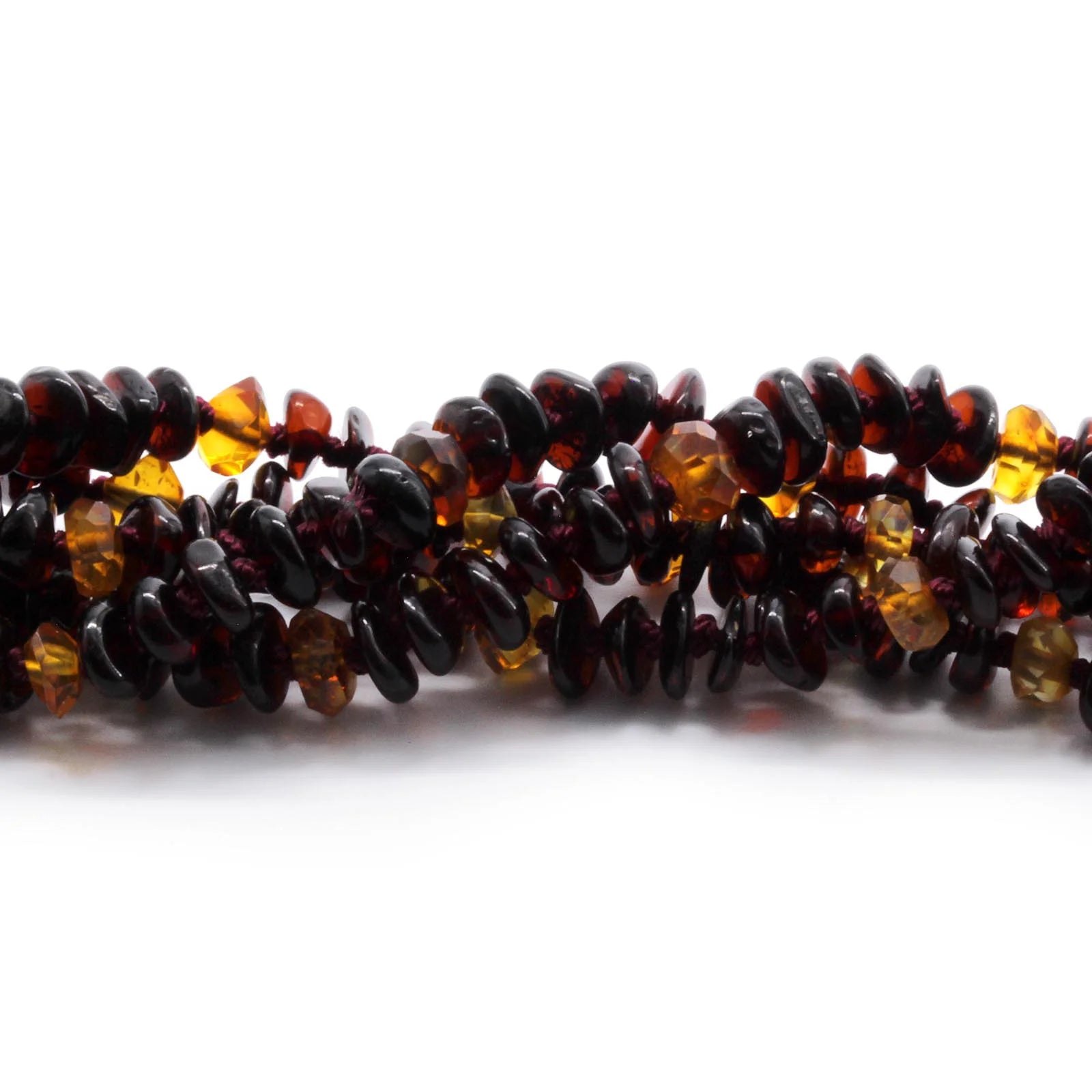 BALTIC AMBER BABY NECKLACES LOT OF 10pcs - ROUNDEL. BE173