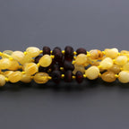 BALTIC AMBER BABY TEETHING NECKLACES LOT OF 10pcs - OLIVE. CE130