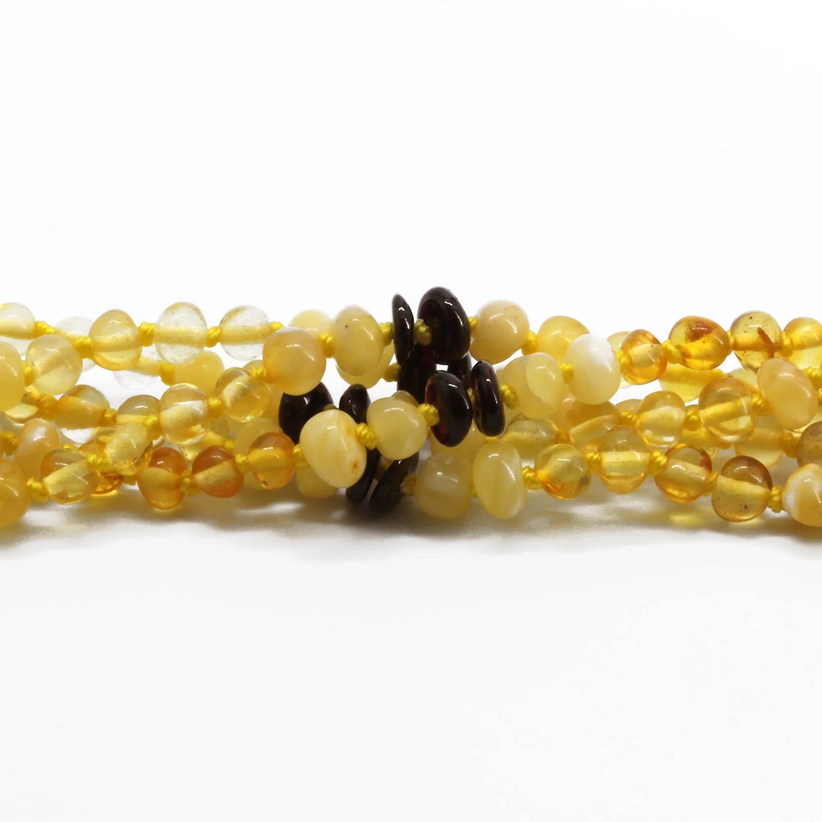 BALTIC AMBER BABY TEETHING NECKLACES LOT OF 10pcs - BAROQUE. CE131