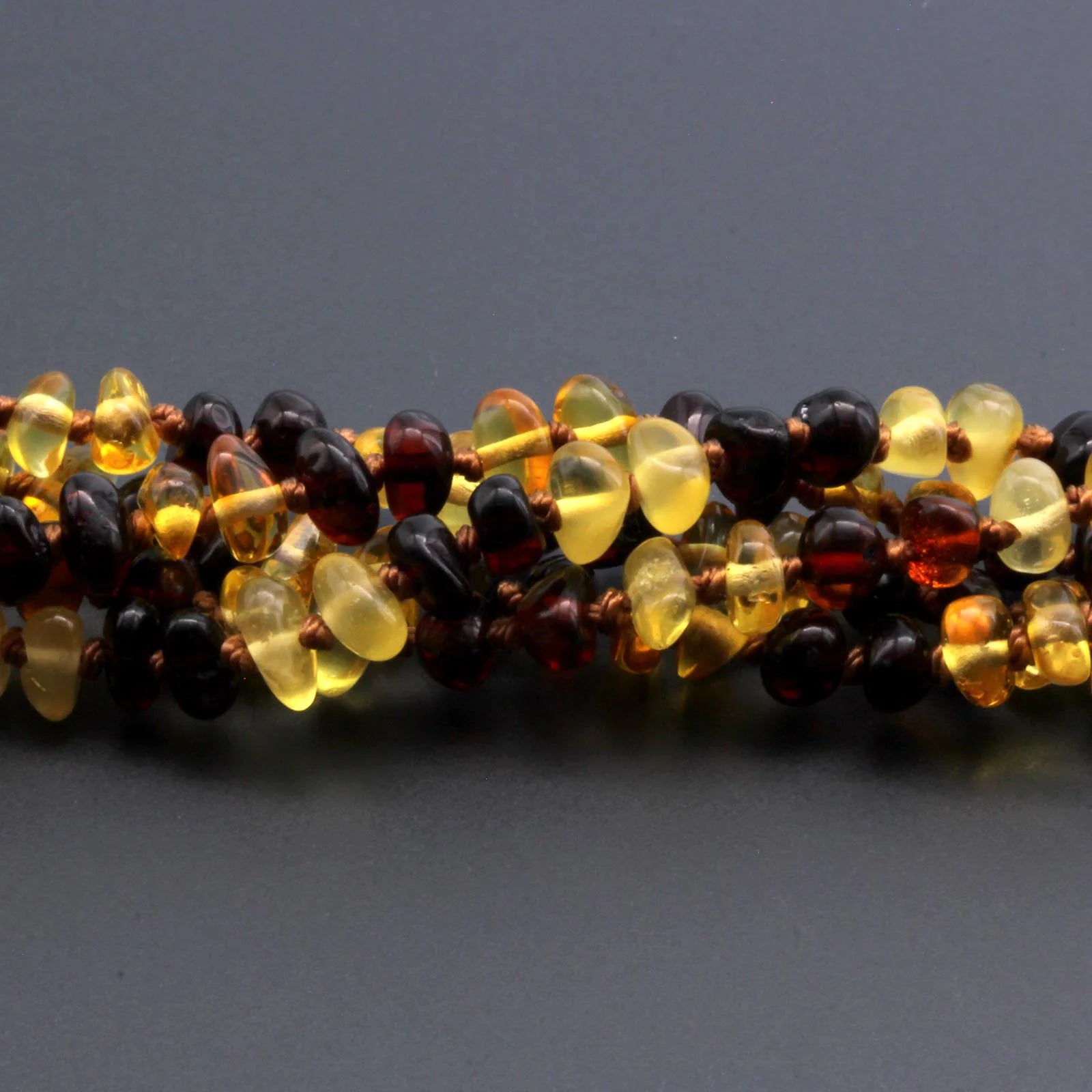 BALTIC AMBER BABY TEETHING BRACELETS LOT OF 10pcs - ROUNDEL. LE358