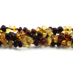 BALTIC AMBER BABY TEETHING BRACELETS LOT OF 10pcs - ROUNDEL. LE358