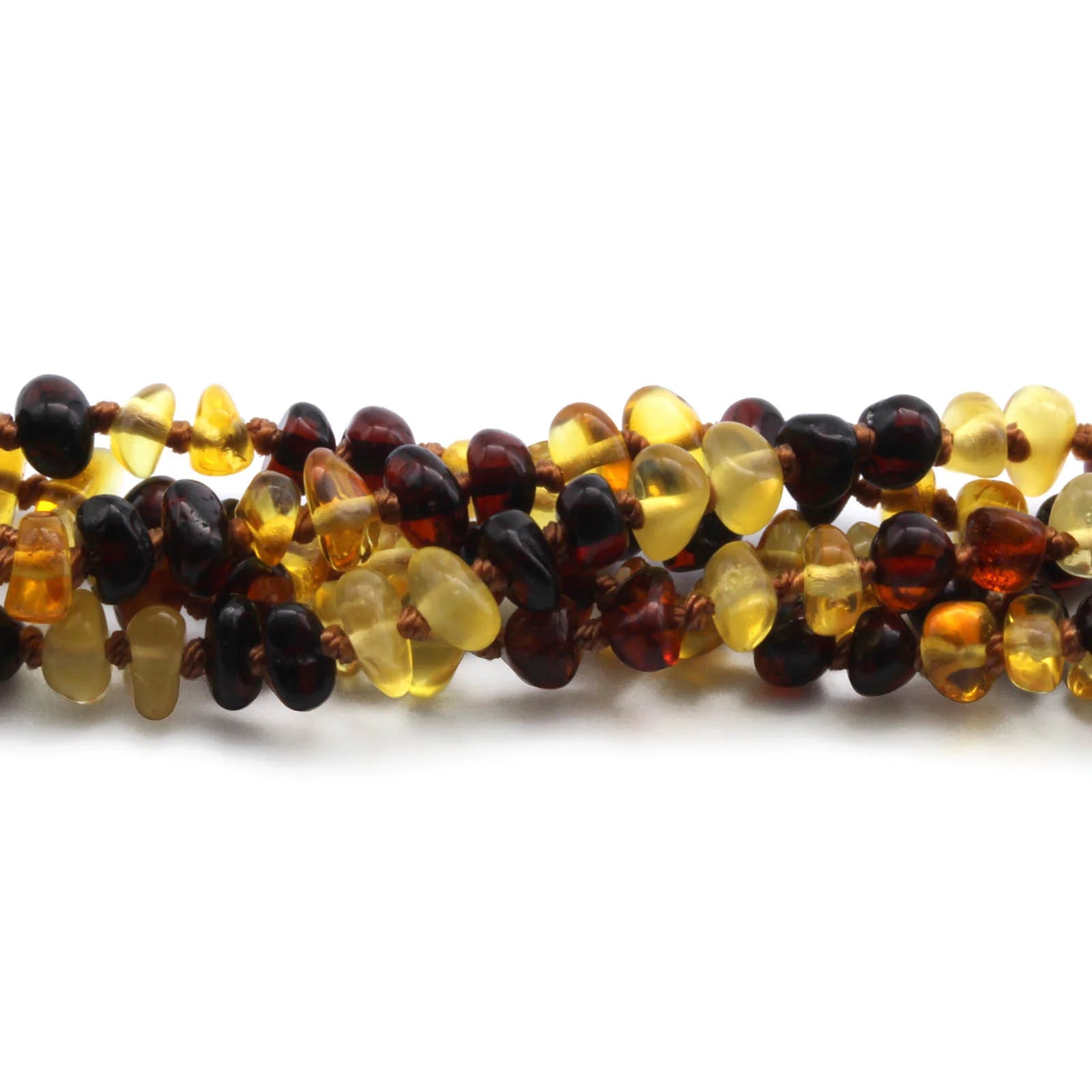 BALTIC AMBER BABY TEETHING BRACELETS LOT OF 10pcs - ROUNDEL. LE358
