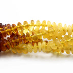 Baltic Amber Baby Teething Necklace Roundel Rainbow Glossy Finish - Wholesale Lot of 10pcs - 32cm / 12.6in - BE183