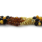 BALTIC AMBER BABY TEETHING NECKLACES LOT OF 10pcs - ROUNDEL. BE167