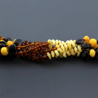 BALTIC AMBER BABY TEETHING NECKLACES LOT OF 10pcs - ROUNDEL. BE167