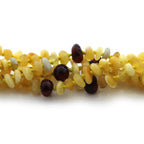 BALTIC AMBER BABY TEETHING NECKLACES LOT OF 10pcs - ROUNDEL. CE126